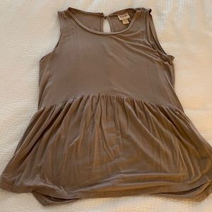 Tan tank top blouse